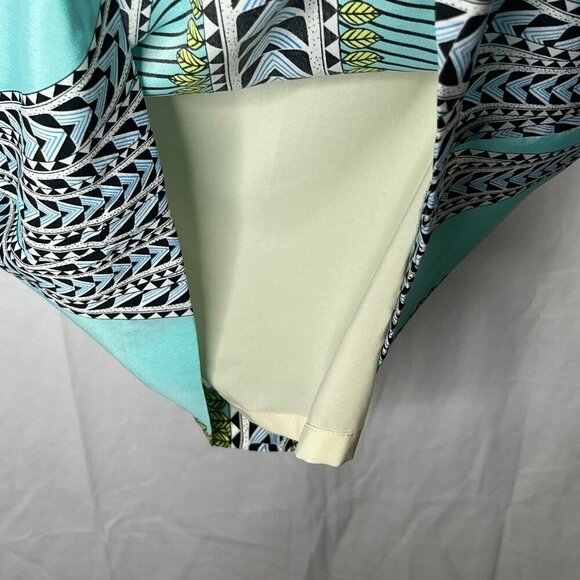 Mara Hoffman Mola Aqua Strapless Cut Out Open Back Mini Dress Size 4 - Picture 9 of 10